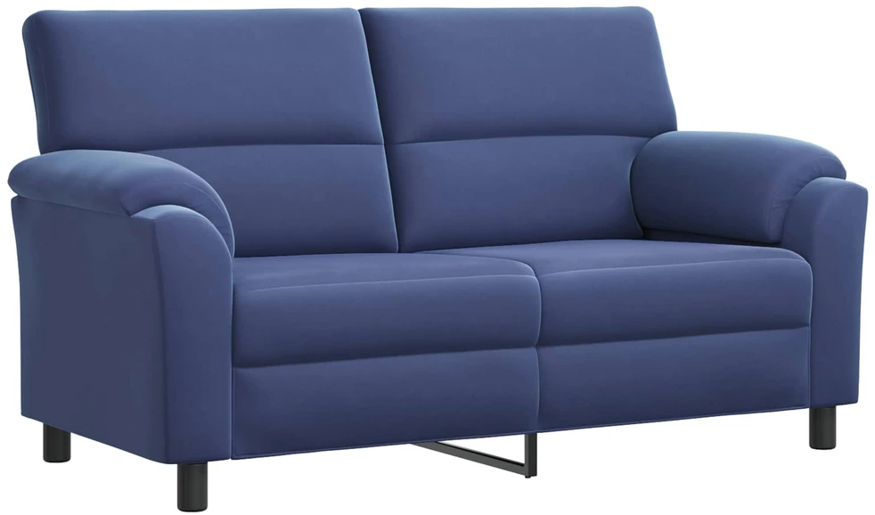 Sofa Sofos komplektas 2 vnt. Policijos mėlyna Aksomas