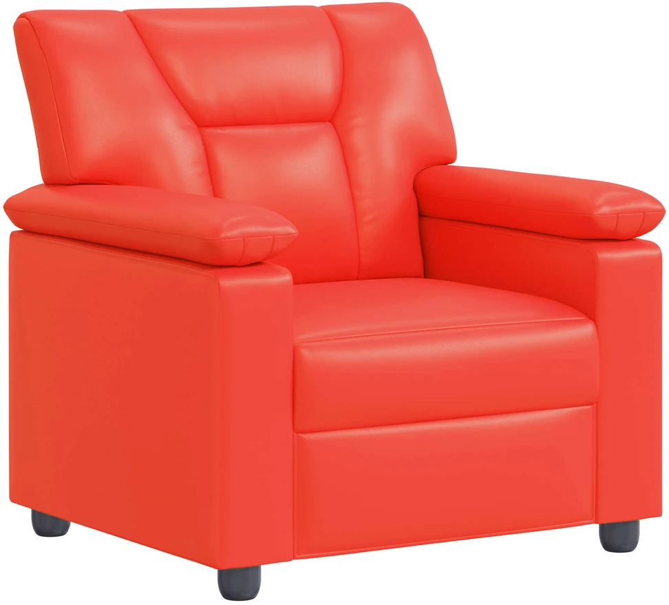 Sofa Sofos komplektas 2 vnt. Raudona Dirbtinė oda