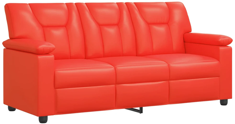 Sofa Sofos komplektas 2 vnt. Raudona Dirbtinė oda