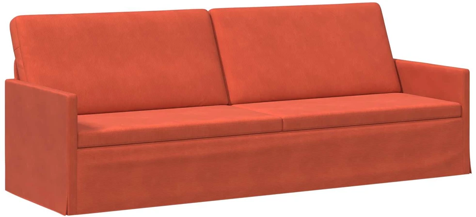 Sofa Sofos komplektas 2 vnt. Raudona oranžinė Kordūrinis audinys