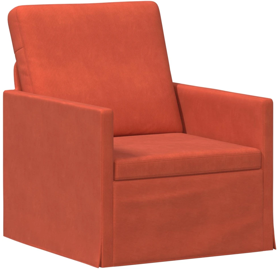 Sofa Sofos komplektas 2 vnt. Raudona oranžinė Kordūrinis audinys