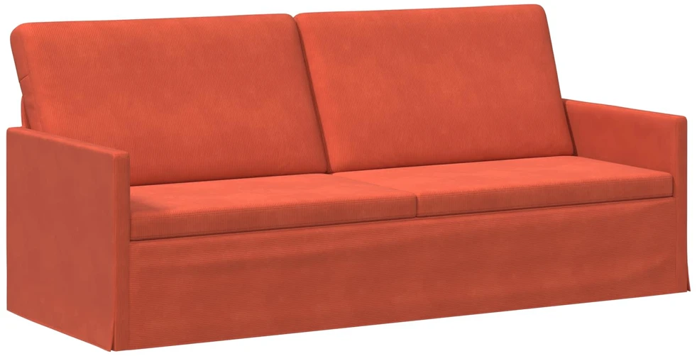 Sofa Sofos komplektas 2 vnt. Raudona oranžinė Kordūrinis audinys