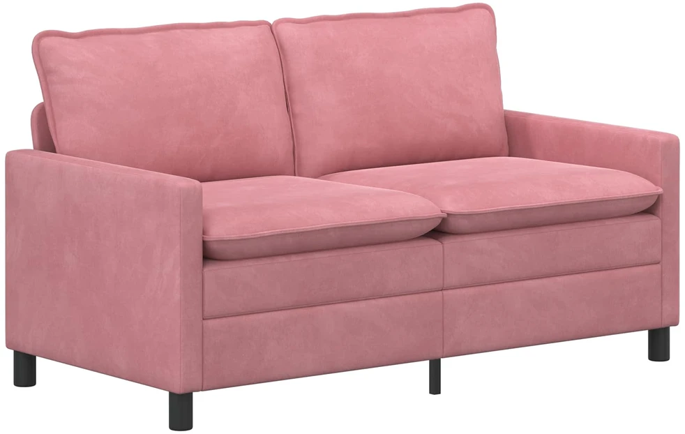 Sofa Sofos komplektas 2 vnt. Rožinė Aksomas