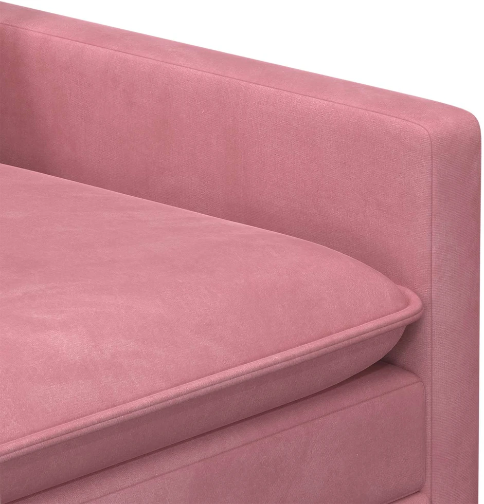 Sofa Sofos komplektas 2 vnt. Rožinė Aksomas