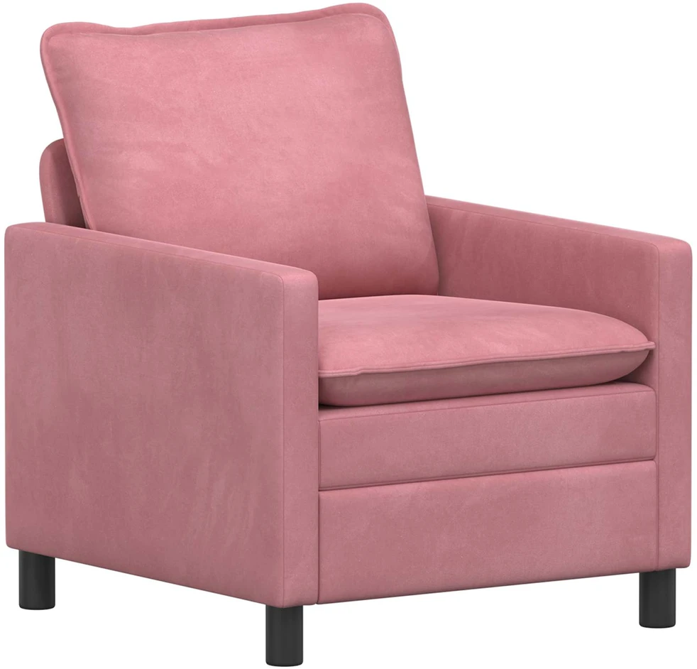 Sofa Sofos komplektas 2 vnt. Rožinė Aksomas