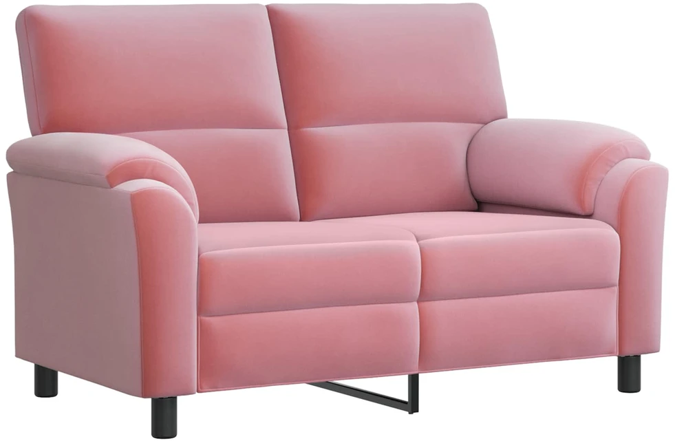 Sofa Sofos komplektas 2 vnt. Rožinė Aksomas