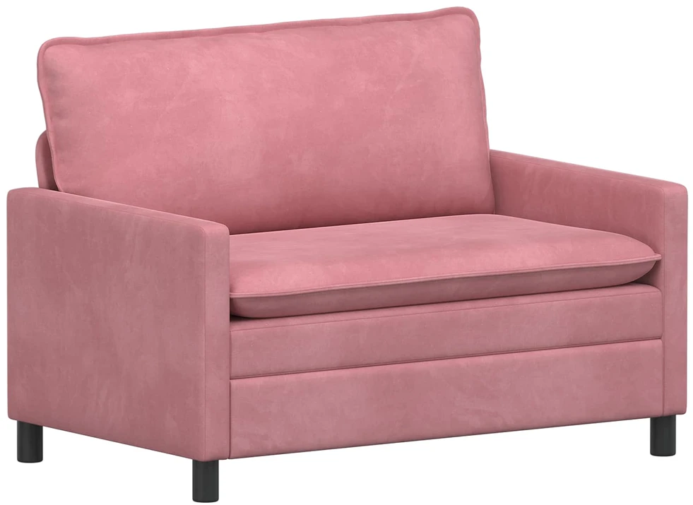 Sofa Sofos komplektas 2 vnt. Rožinė Aksomas