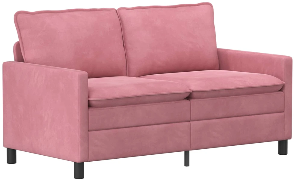 Sofa Sofos komplektas 2 vnt. Rožinė Aksomas