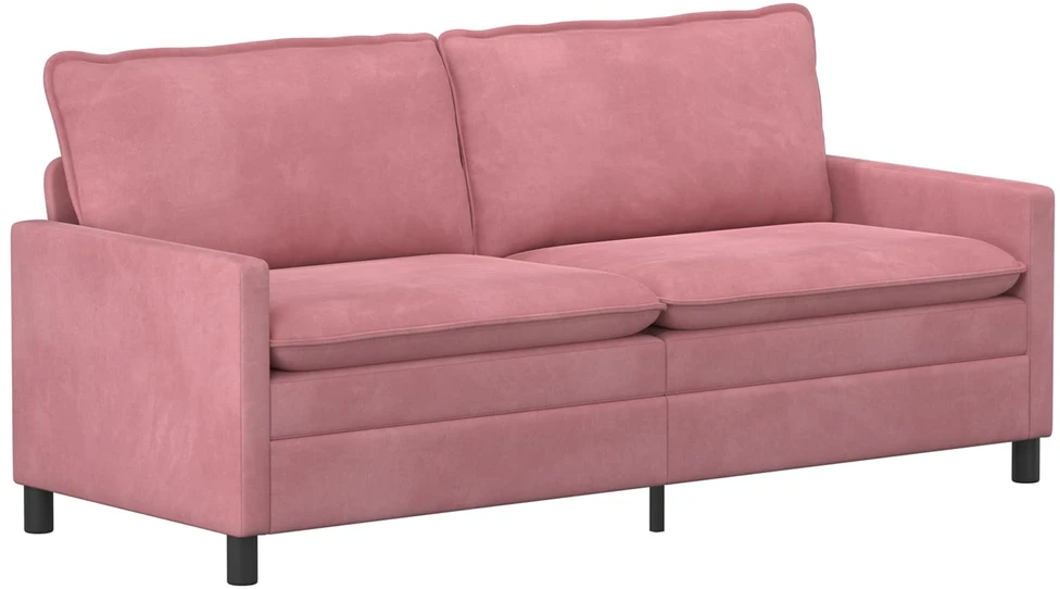 Sofa Sofos komplektas 2 vnt. Rožinė Aksomas