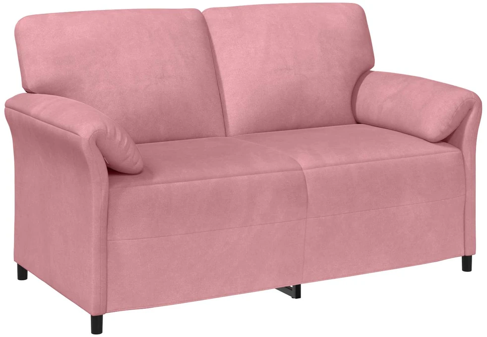 Sofa Sofos komplektas 2 vnt. Rožinė Aksomas