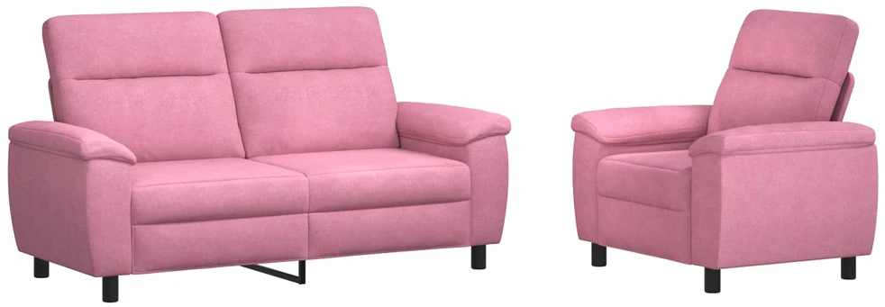 Sofa Sofos komplektas 2 vnt. Rožinė Audinys