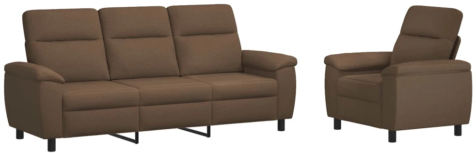 Sofa Sofos komplektas 2 vnt. Ruda Audinys