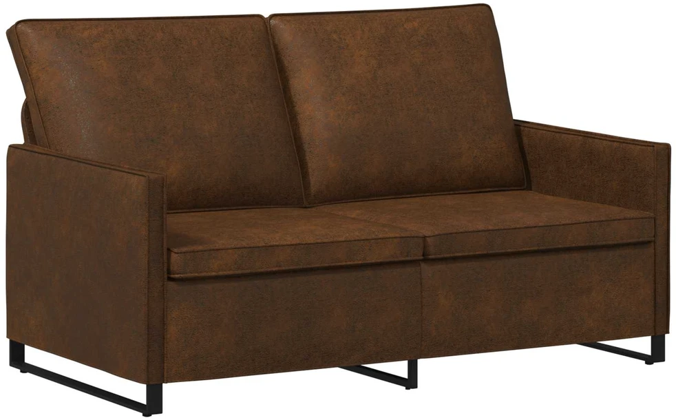 Sofa Sofos komplektas 2 vnt. Ruda Dirbtinė zomša