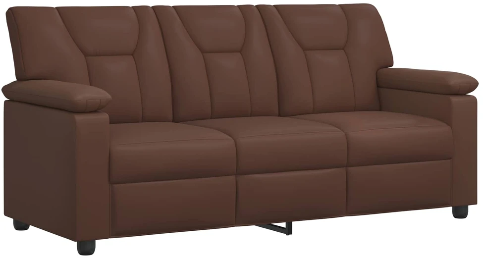 Sofa Sofos komplektas 2 vnt. Ruda Dirbtinė oda