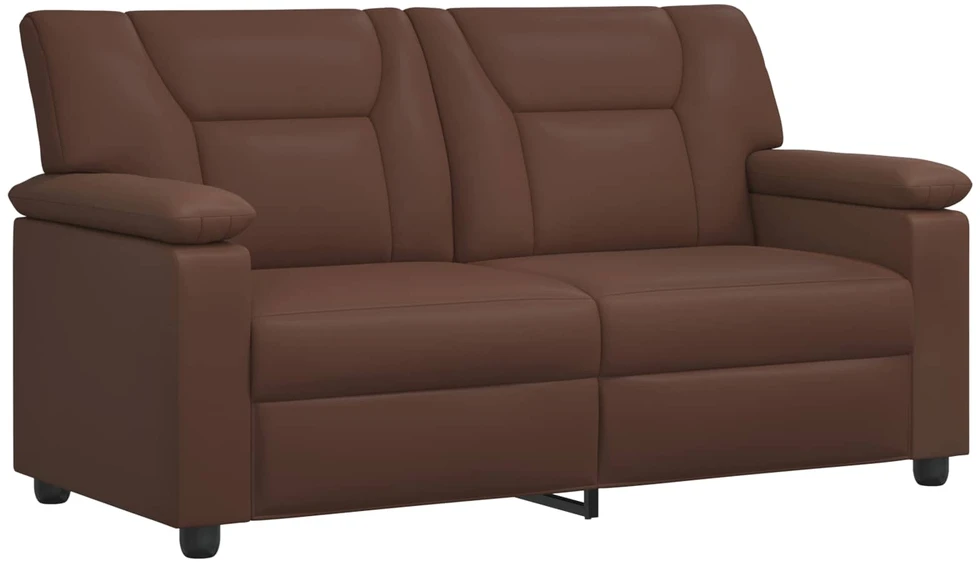 Sofa Sofos komplektas 2 vnt. Ruda Dirbtinė oda