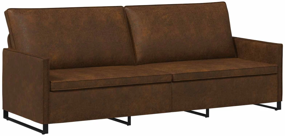 Sofa Sofos komplektas 2 vnt. Ruda Dirbtinė zomša