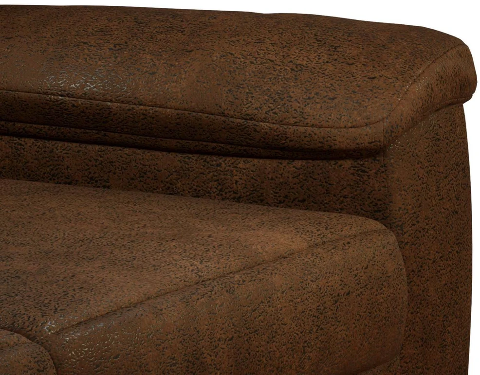 Sofa Sofos komplektas 2 vnt. Ruda Dirbtinė suedė oda