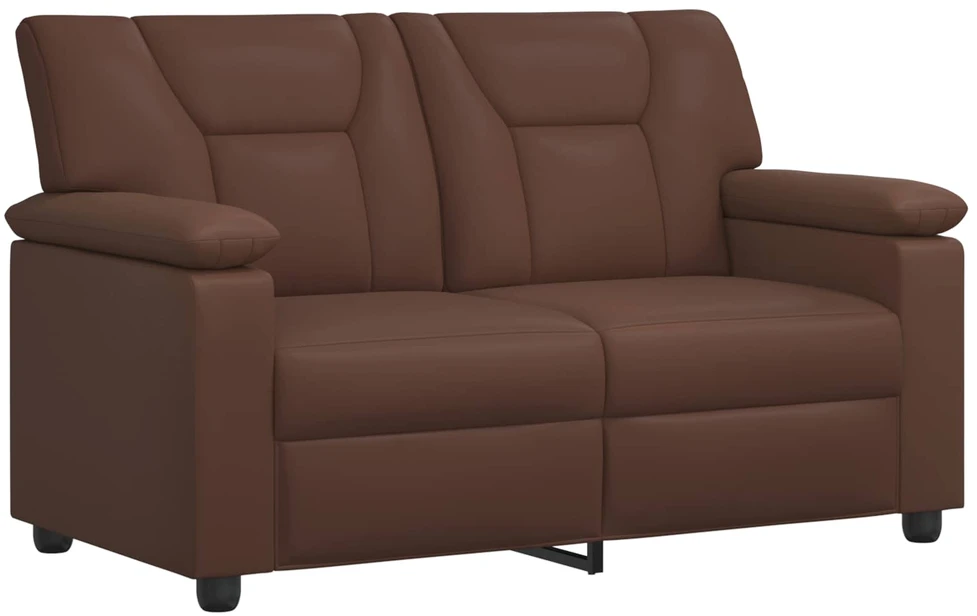 Sofa Sofos komplektas 2 vnt. Ruda Dirbtinė oda