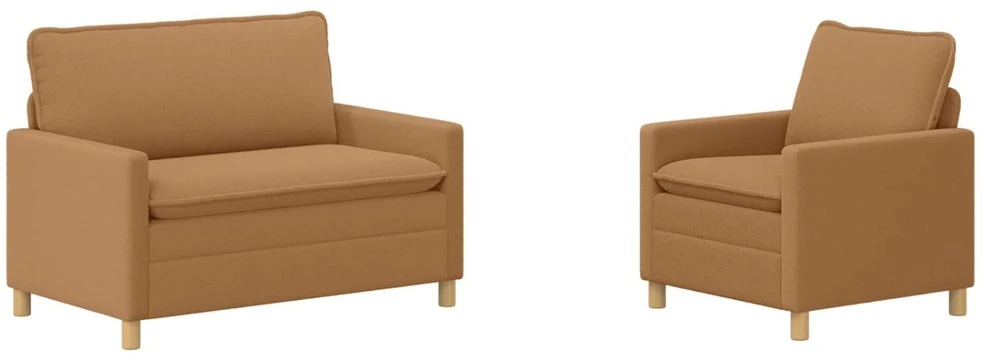 Sofa Sofos komplektas 2 vnt. Smėlio Audinys