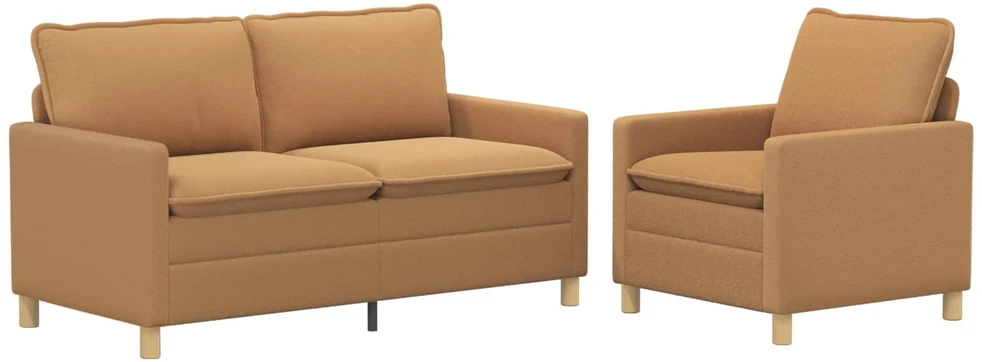 Sofa Sofos komplektas 2 vnt. Smėlio Audinys