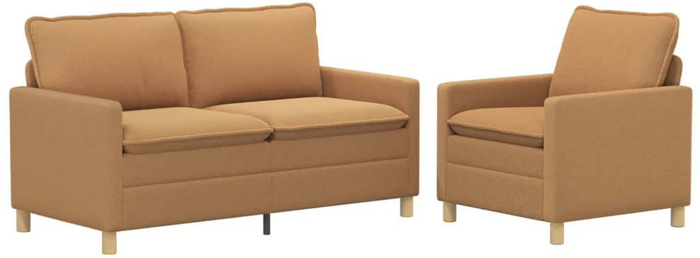 Sofa Sofos komplektas 2 vnt. Smėlio Audinys