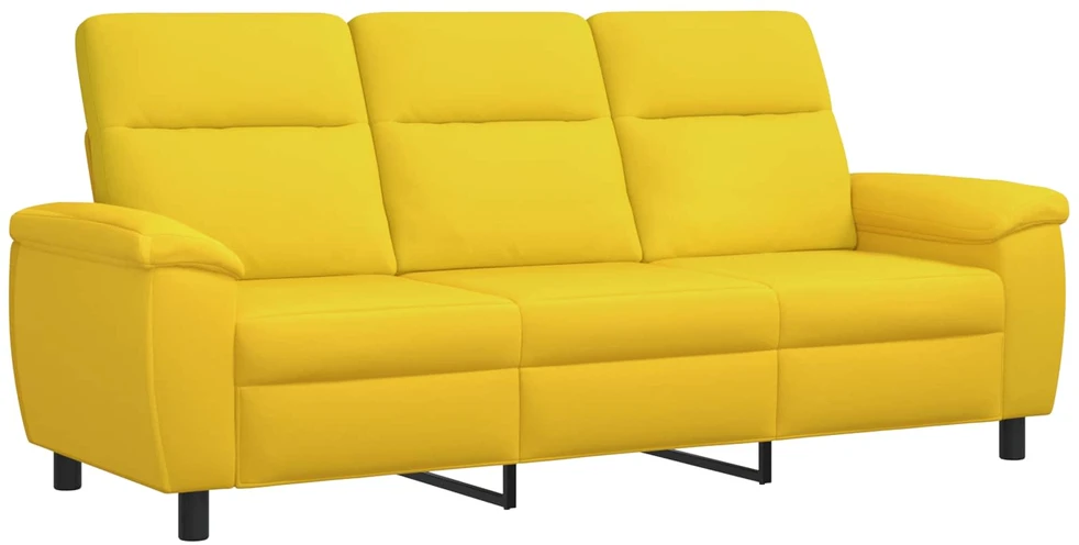 Sofa Sofos komplektas 2 vnt. Šviesi geltona Audinys