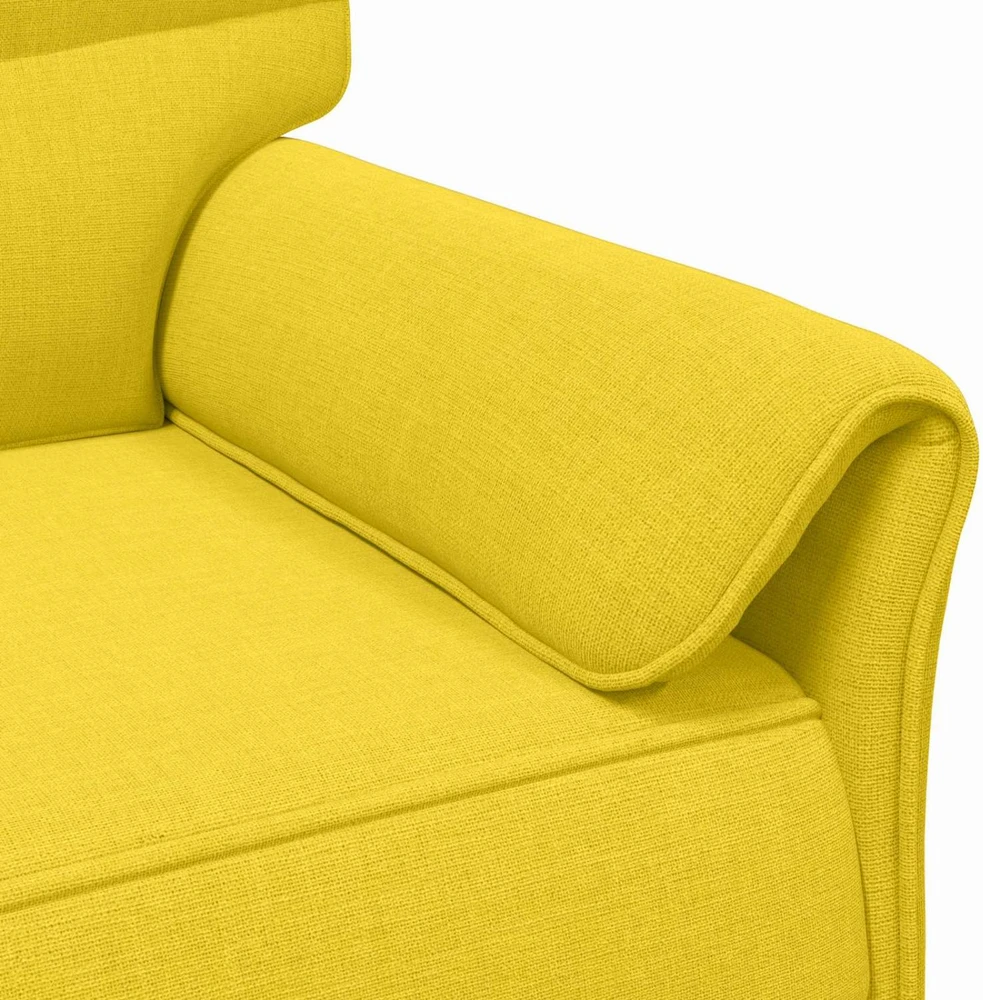 Sofa Sofos komplektas 2 vnt. Šviesi geltona Audinys