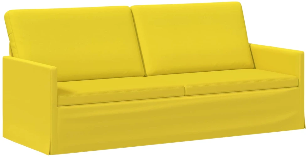 Sofa Sofos komplektas 2 vnt. Šviesi geltona Audinys