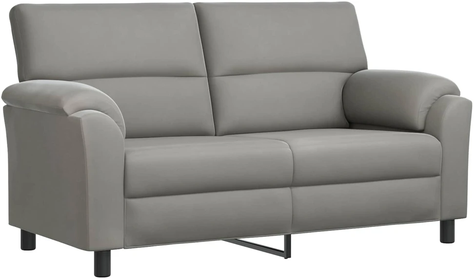 Sofa Sofos komplektas 2 vnt. Šviesiai pilka Aksomas