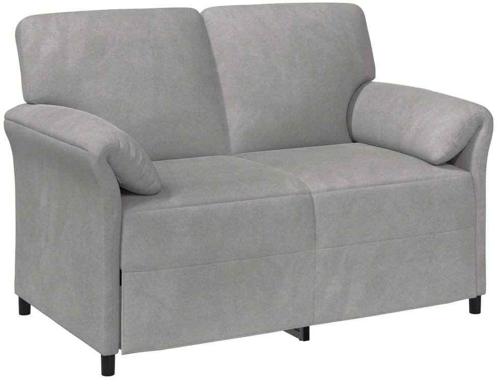 Sofa Sofos komplektas 2 vnt. Šviesiai pilka Aksomas