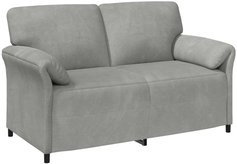 Sofa Sofos komplektas 2 vnt. Šviesiai pilka Aksomas
