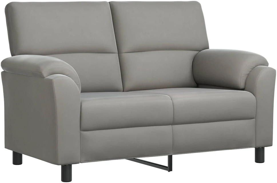 Sofa Sofos komplektas 2 vnt. Šviesiai pilka Aksomas