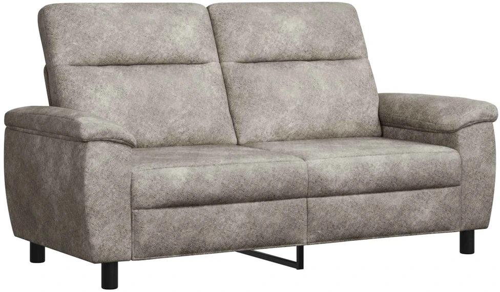 Sofa Sofos komplektas 2 vnt. Šviesiai pilka Dirbtinė suedė oda