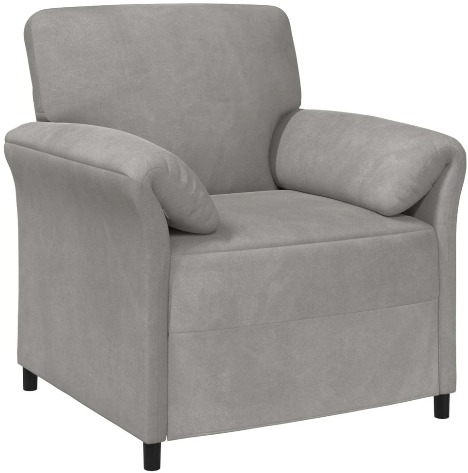 Sofa Sofos komplektas 2 vnt. Šviesiai pilka Aksomas