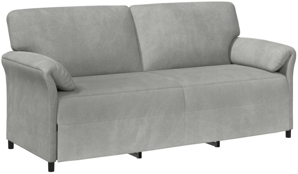 Sofa Sofos komplektas 2 vnt. Šviesiai pilka Aksomas