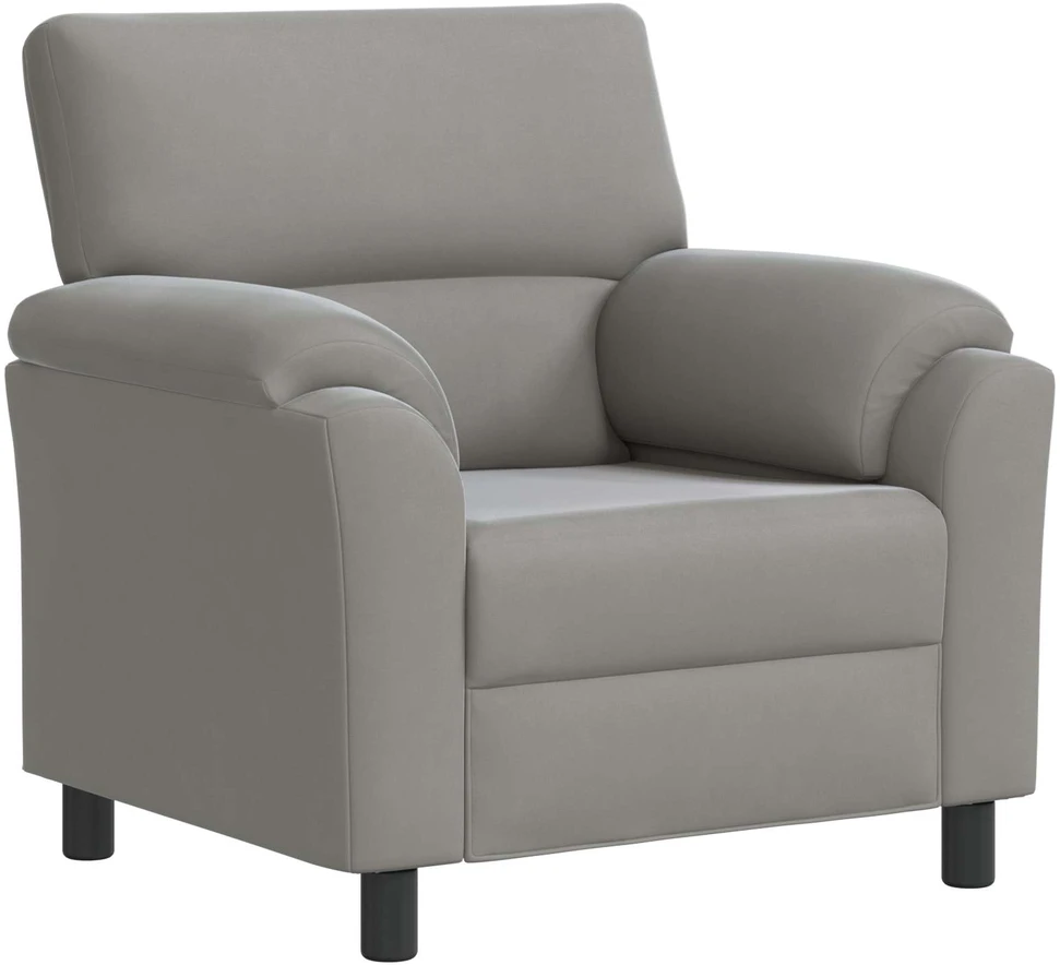 Sofa Sofos komplektas 2 vnt. Šviesiai pilka Aksomas