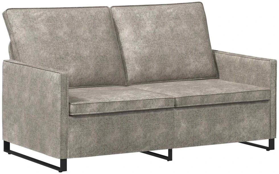 Sofa Sofos komplektas 2 vnt. Šviesiai pilka Dirbtinė zomša