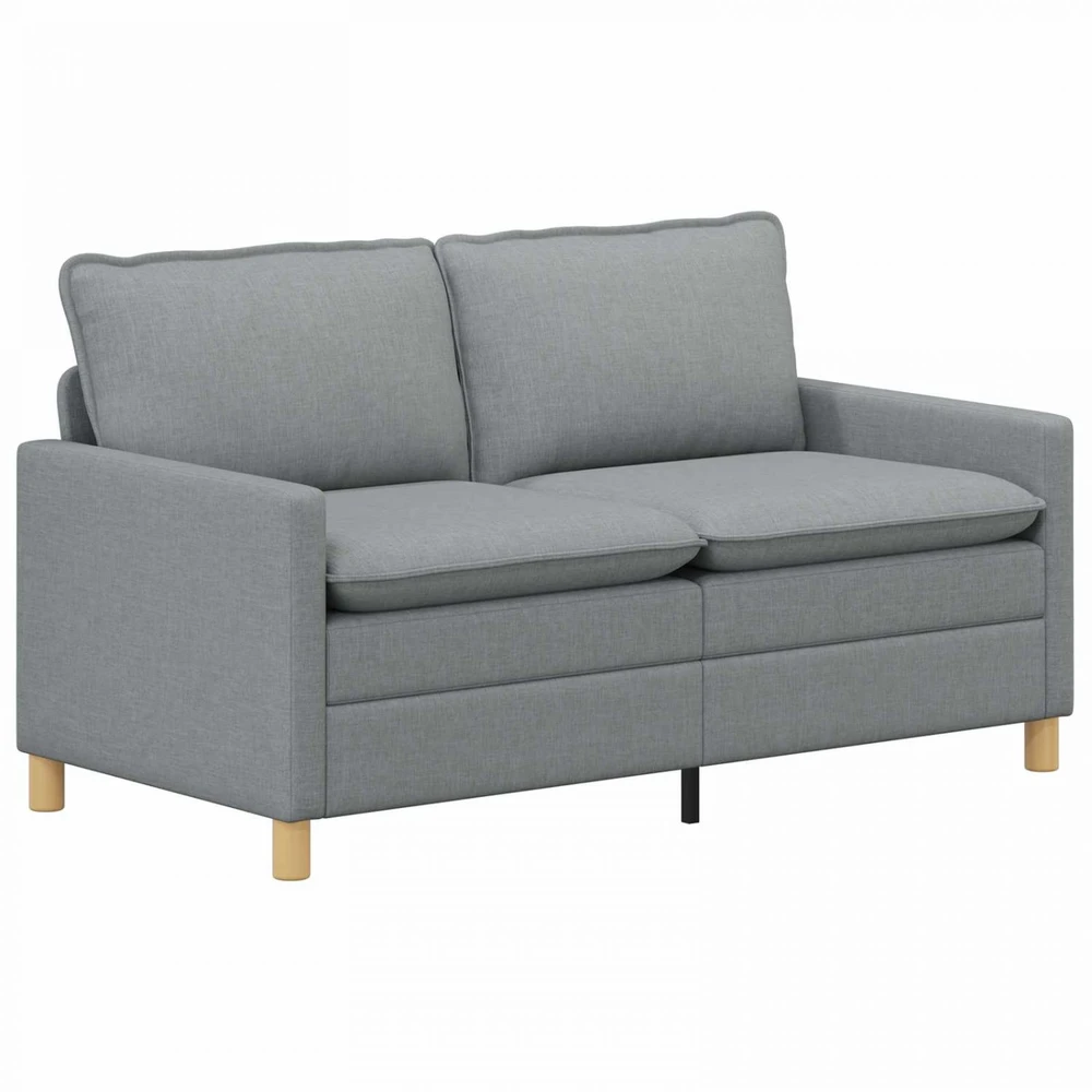 Sofa Sofos komplektas 2 vnt. Šviesiai pilka Audinys