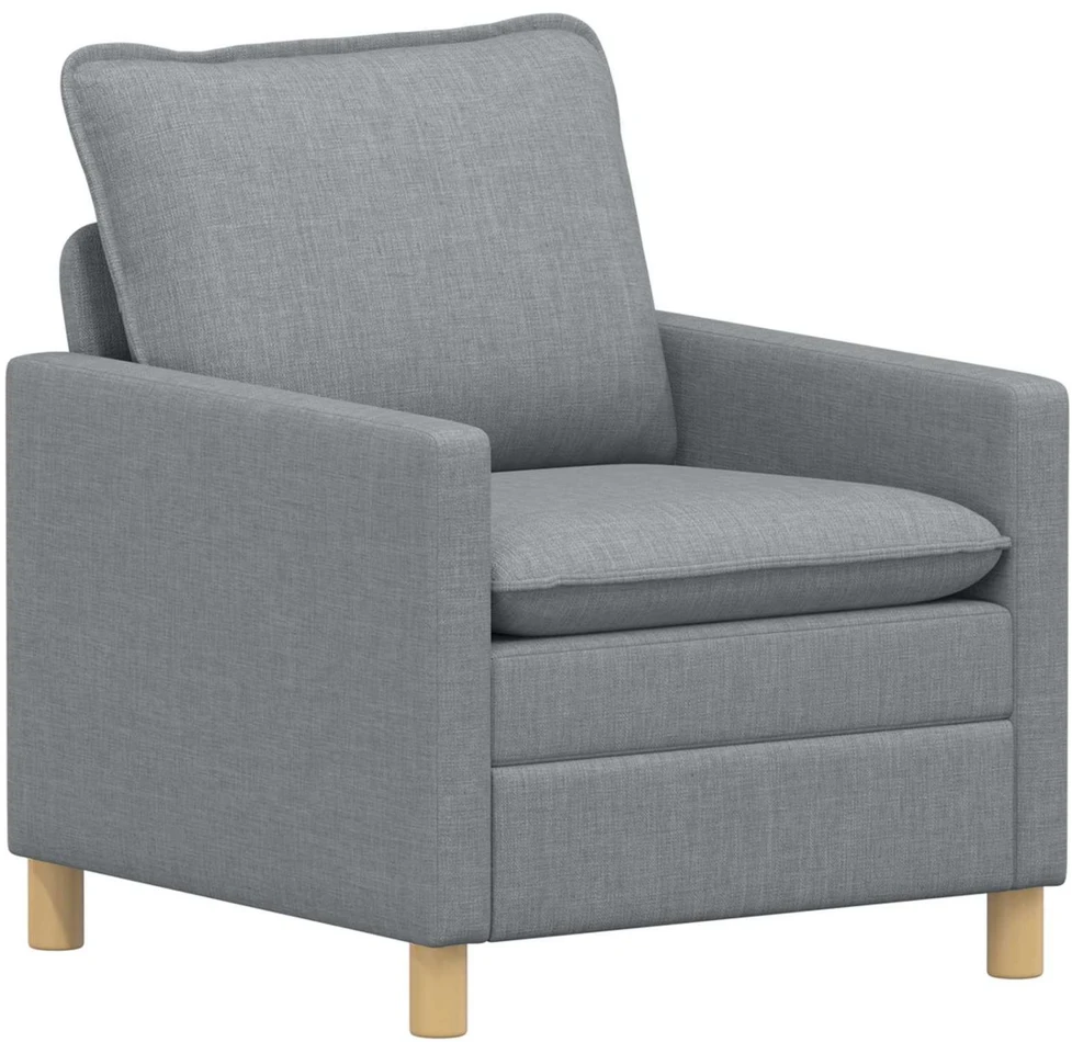 Sofa Sofos komplektas 2 vnt. Šviesiai pilka Audinys