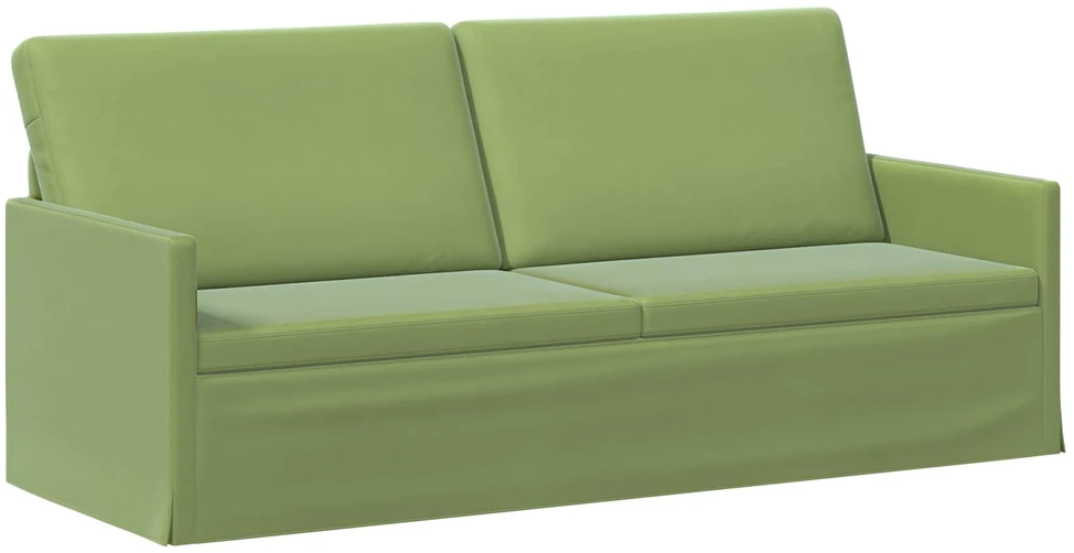 Sofa Sofos komplektas 2 vnt. Šviesiai žalia Aksomas