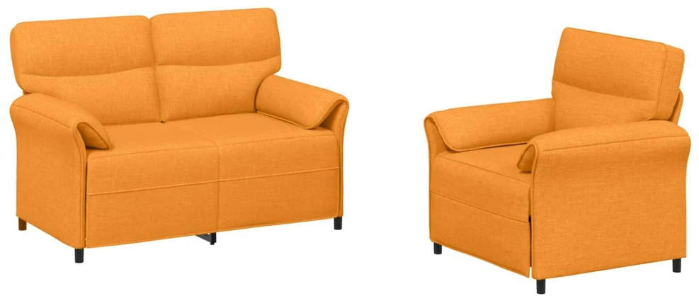 Sofa Sofos komplektas 2 vnt. Tamsiai geltona Audinys
