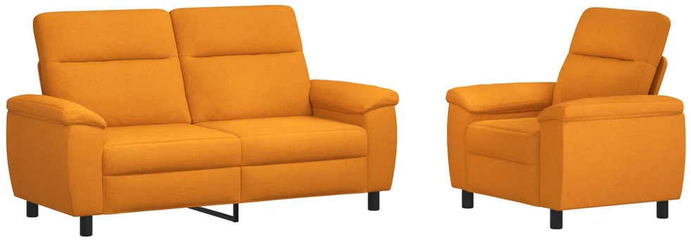 Sofa Sofos komplektas 2 vnt. Tamsiai geltona Audinys