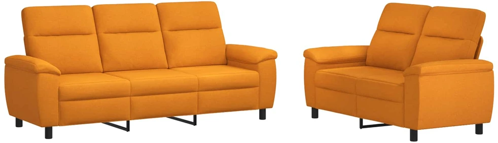 Sofa Sofos komplektas 2 vnt. Tamsiai geltona Audinys