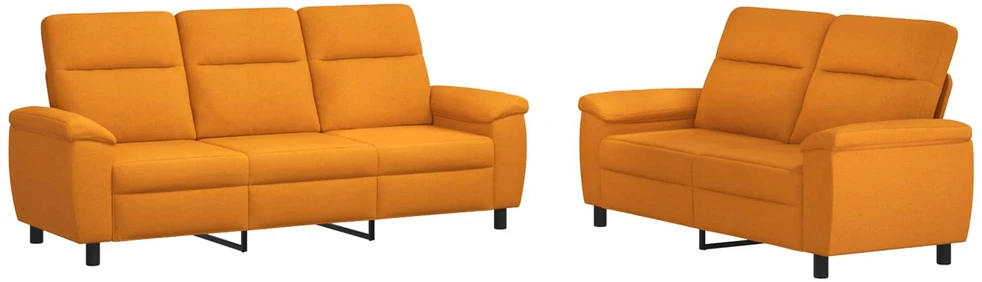 Sofa Sofos komplektas 2 vnt. Tamsiai geltona Audinys