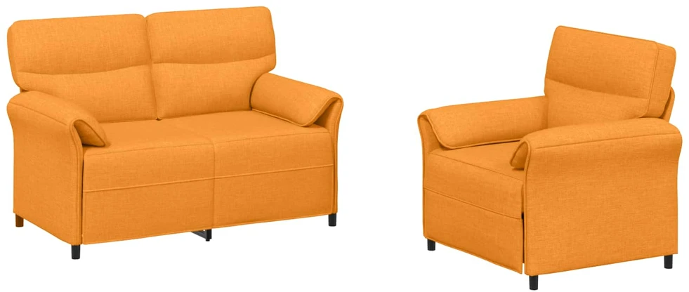 Sofa Sofos komplektas 2 vnt. Tamsiai geltona Audinys