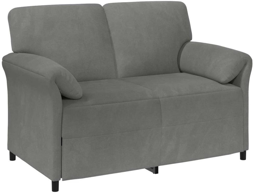 Sofa Sofos komplektas 2 vnt. Tamsiai pilka Aksomas