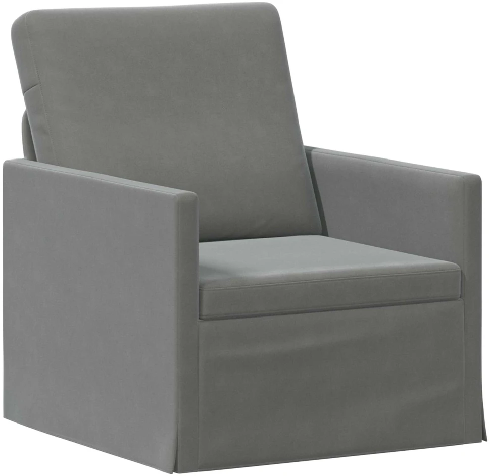 Sofa Sofos komplektas 2 vnt. Tamsiai pilka Aksomas