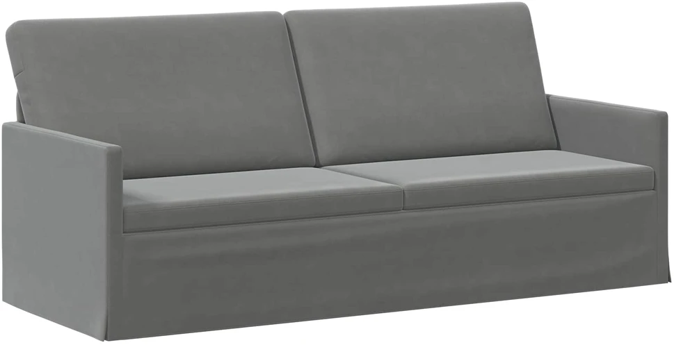 Sofa Sofos komplektas 2 vnt. Tamsiai pilka Aksomas