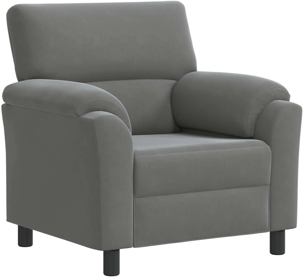 Sofa Sofos komplektas 2 vnt. Tamsiai pilka Aksomas