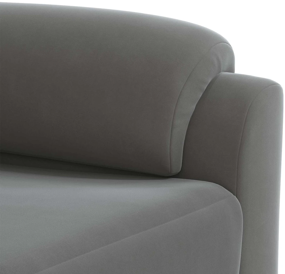 Sofa Sofos komplektas 2 vnt. Tamsiai pilka Aksomas